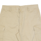 NAUTICA Clipper Mens Cargo Shorts Beige Relaxed L W36