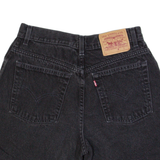 LEVI'S Womens Denim Shorts Black S W28