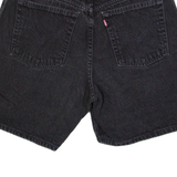LEVI'S Womens Denim Shorts Black S W28
