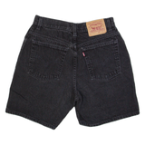 LEVI'S Womens Denim Shorts Black S W28