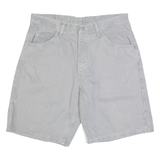 WRANGLER Mens Denim Shorts Grey Relaxed M W34