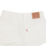 LEVI'S Womens Denim Shorts White M W29