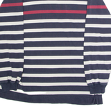 NAUTICA Mens Polo Shirt Blue Striped Long Sleeve XL