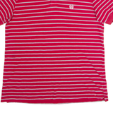 CHAPS Mens Polo Shirt Red Striped L