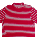 CHAPS Mens Polo Shirt Red Striped L