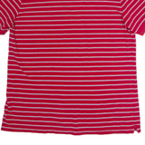 CHAPS Mens Polo Shirt Red Striped L