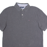 TOMMY HILFIGER Mens Polo Shirt Grey L