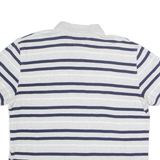 TOMMY HILFIGER Mens Polo Shirt Grey Striped XL