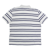 TOMMY HILFIGER Mens Polo Shirt Grey Striped XL