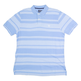 CHAPS Mens Polo Shirt Blue Striped M