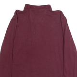 NAUTICA Mens Polo Shirt Maroon Long Sleeve L