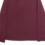 NAUTICA Mens Polo Shirt Maroon Long Sleeve L