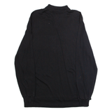 POLO RALPH LAUREN Mens Polo Shirt Black Long Sleeve M