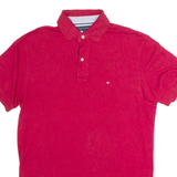 TOMMY HILFIGER Mens Polo Shirt Red S