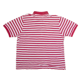 CHAPS Mens Polo Shirt Red Striped XL