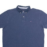 TOMMY HILFIGER Custom Fit Mens Polo Shirt Blue XL