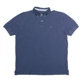 TOMMY HILFIGER Custom Fit Mens Polo Shirt Blue XL