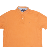 TOMMY HILFIGER Mens Polo Shirt Orange M