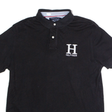 TOMMY HILFIGER Custom Fit Mens Polo Shirt Black M