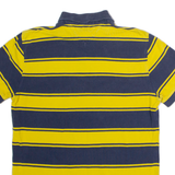 TOMMY HILFIGER Custom Fit Mens Polo Shirt Yellow Striped M