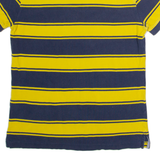 TOMMY HILFIGER Custom Fit Mens Polo Shirt Yellow Striped M