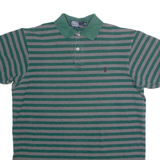 POLO RALPH LAUREN Mens Polo Shirt Green Striped M