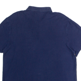 CALVIN KLEIN Mens Polo Shirt Blue Colourblock L