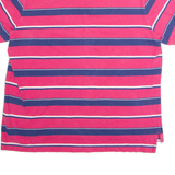 CHAPS Mens Polo Shirt Pink Striped XL