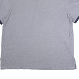CALVIN KLEIN Mens Polo Shirt Blue Striped 2XL