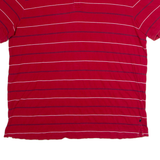 CHAPS Mens Polo Shirt Red Striped 2XL