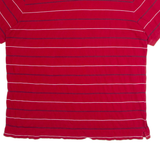 CHAPS Mens Polo Shirt Red Striped 2XL