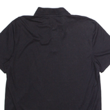 CALVIN KLEIN Mens Polo Shirt Black Striped L