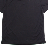 CALVIN KLEIN Mens Polo Shirt Black Striped L