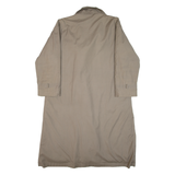 Sherpa Lined Womens Trench Coat Green L