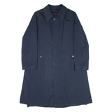 Mens Overcoat Coat Blue M