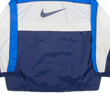NIKE Boys Windbreaker Jacket Blue Nylon 14-15Y
