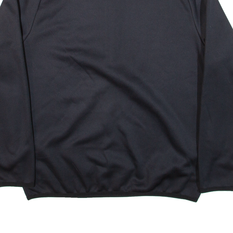 NIKE Fleece Lined Mens Pullover Jacket Black XL