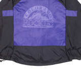 PUMA Colorado Rockies Mens Track Jacket Black Nylon USA L