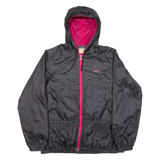 REEBOK Womens Shell Jacket Black Hooded UK 14