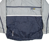 REEBOK Insulated Mens Anorak Jacket Blue Hooded M