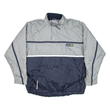 REEBOK Insulated Mens Anorak Jacket Blue Hooded M