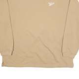 REEBOK Mens Sweatshirt Brown Crew Neck L