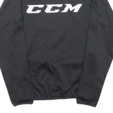 CCM Mens Sweatshirt Black Crew Neck XS