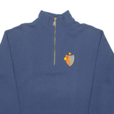 FB Mens Sweatshirt Blue 1/4 Zip S