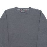 PRIORITY Mens Sweatshirt Grey Crew Neck L