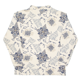 VINCI Mens Sweatshirt Cream 1/4 Zip S