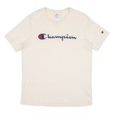 CHAMPION Mens T-Shirt Cream M