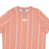 PUMA Striped Womens T-Shirt Pink XL