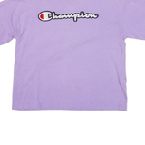 CHAMPION Cropped Womens T-Shirt Purple S