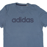 ADIDAS Mens T-Shirt Blue M